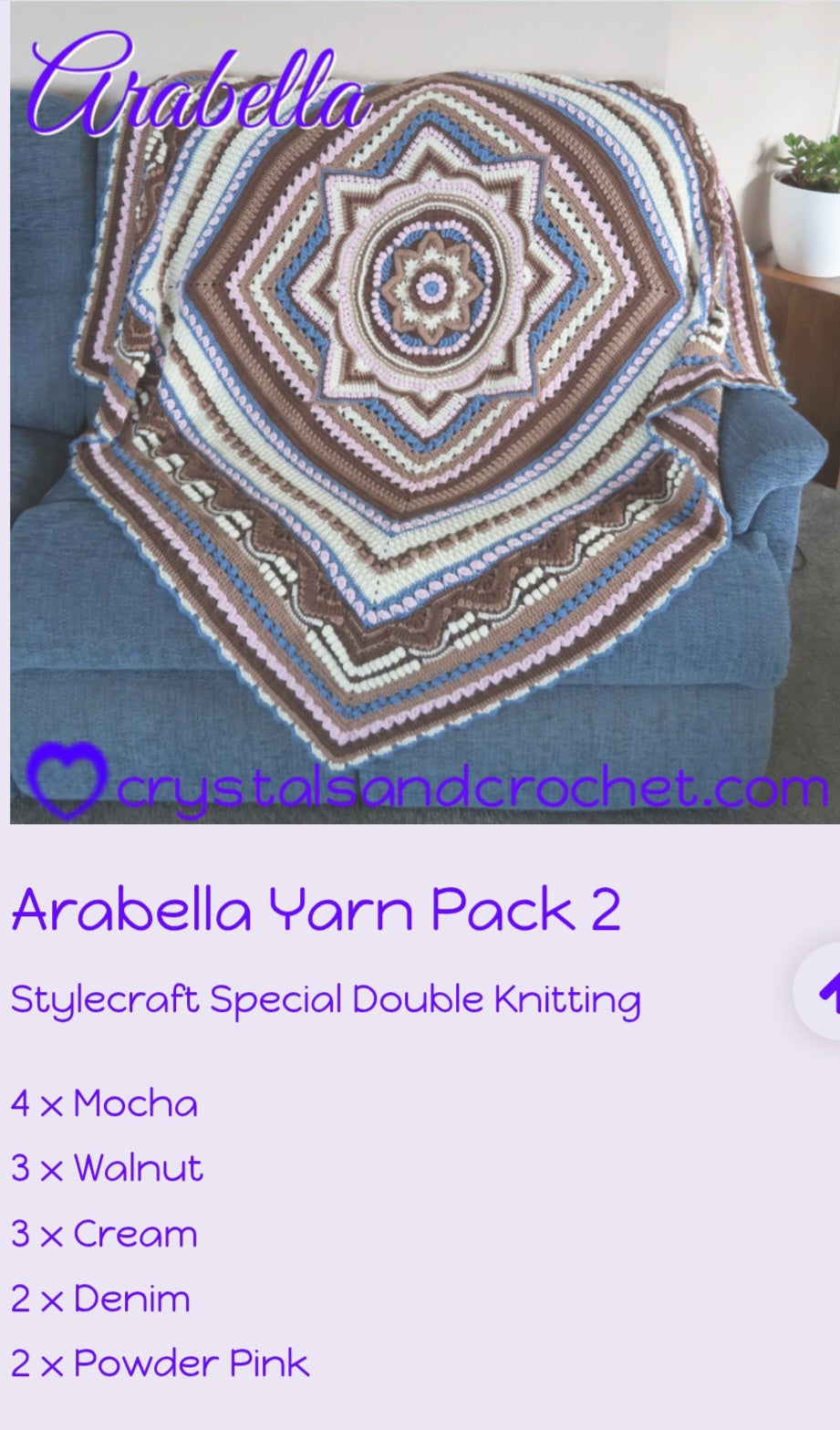 Arabella Crochet Blanket Kit
